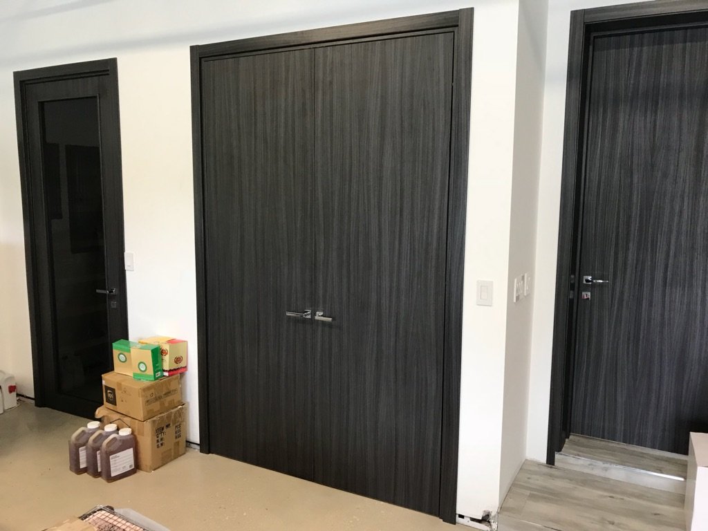 Сontemporary Interior Doors, Palissandro Blu - real project